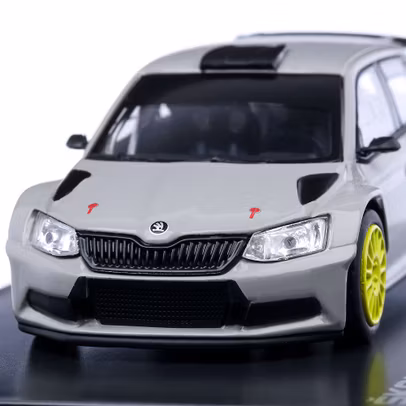Macheta auto Skoda Fabia III R5 2015 scara 1:43 gri Abrex-2