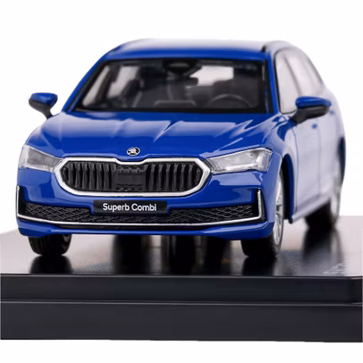 Macheta auto Skoda Superb IV SW albastru 1:43 Abrex