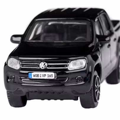 Macheta auto Volkswagen Amarok 2011 scara 1:43 negru Bburago