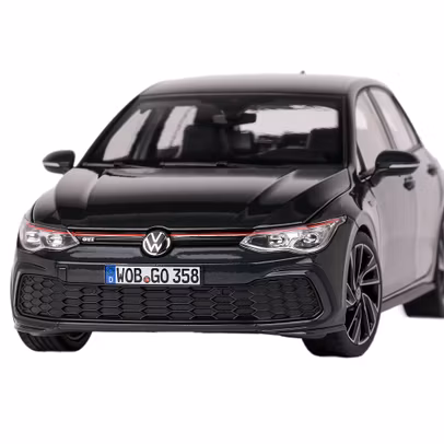 Macheta auto Volkswagen Golf VIII GTI 5 usi 2021 negru 1:18