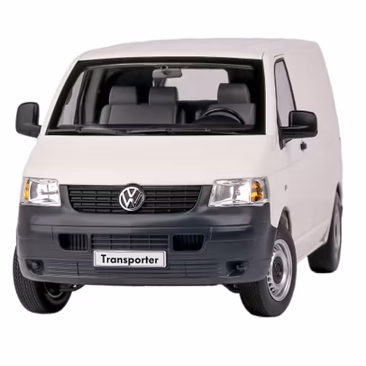 Macheta auto Volkswagen Multivan T5 Van 2003 alb 1:18 Norev - vedere frontala