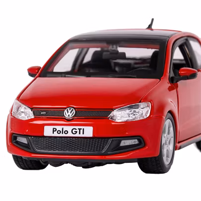 Macheta auto Volkswagen Polo 5 GTI M5 2014 rosu 1:24