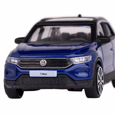 Macheta auto Volkswagen T-ROC 2021 scara 1:43 albastru
