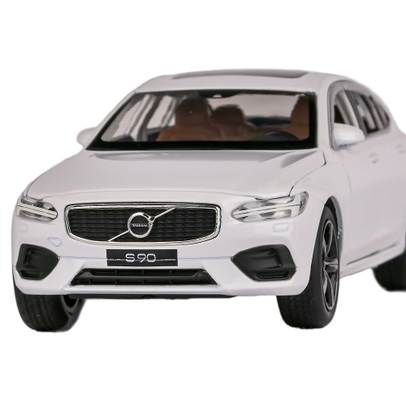 Macheta auto Volvo S90 alb perlat scara 1:32