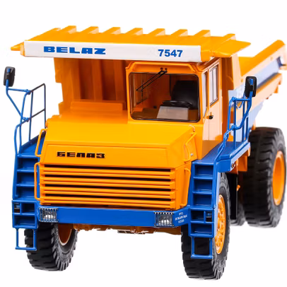 Macheta autobasculanta Belaz-7547 scara 1:43 portocaliu Start Scale Models