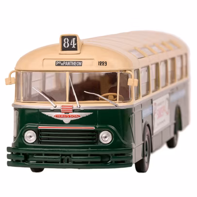 Macheta autobuz Chausson APU-53 1953 crem cu verde 1:43