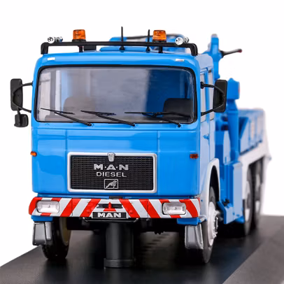 Macheta autoremorcher Man F8 26281 bleu 1-43 Ixo - vedere frontala