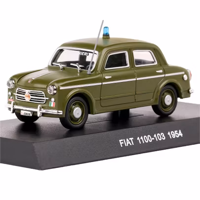 Macheta autospeciala Fiat 1100-103 Carabinieri 1954 verde 1:43