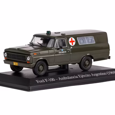 Macheta autospeciala Ford F-100 Ambulanta Militara Argentina 1969 olive 1:43