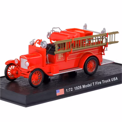  Macheta autospeciala Model T Fire Truck SUA 1926 rosu scara 1:72 Magazine Models