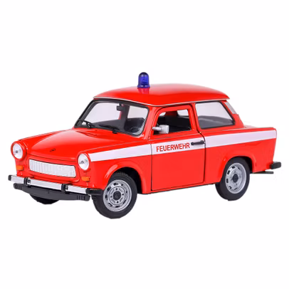 Macheta autospeciala Trabant 601 Pompieri scara 1:24 rosu Welly