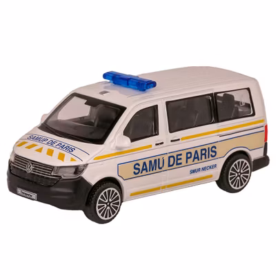 Macheta autospeciala Volkswagen T6.1 Transporter Ambulanta 2020 alb 1:43