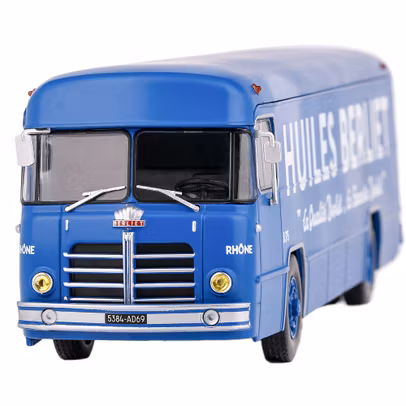 Macheta autoutilitara Berliet PLK8 transport ulei albastru 1:43