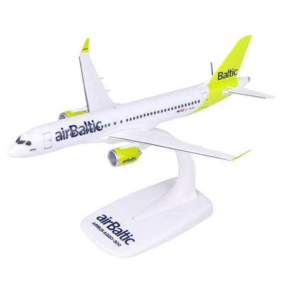 Macheta avion Airbus A220-300 AirBaltic alb 1-200 Herpa