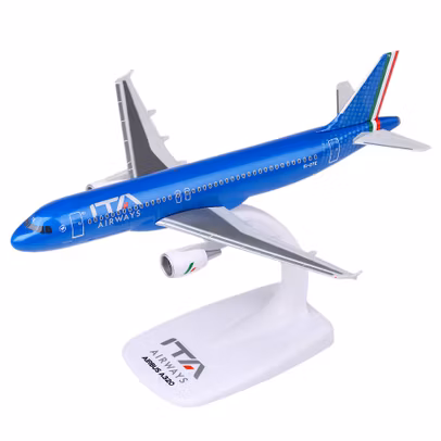 Macheta avion Airbus A320 ITA Airways albastru 1-200