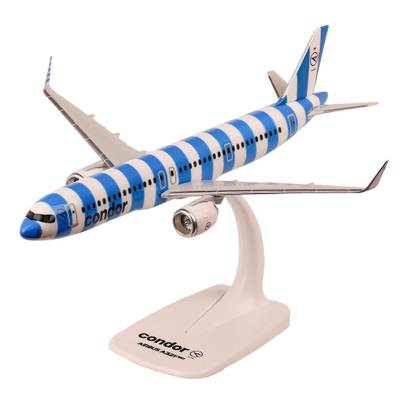 Macheta avion Airbus A321neo Condor albastru scara 1-200