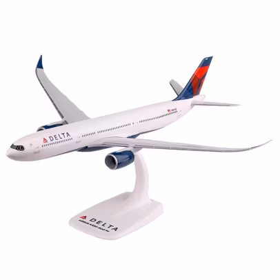 Machetă avion Airbus A330-900neo Delta Air Lines 1:200 – PPC, N401DZ - vedere 3/4 stanga fata