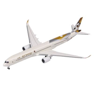 Macheta avion Airbus A350-1000 Etihad scara 1-500 Herpa