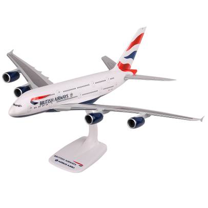 Macheta Avion Airbus A380-800 British Airways 1:200 PPC - vedere 3/4 stanga fata