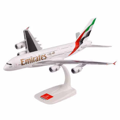 Macheta avion Airbus A380 Emirates scara 1-250 Herpa
