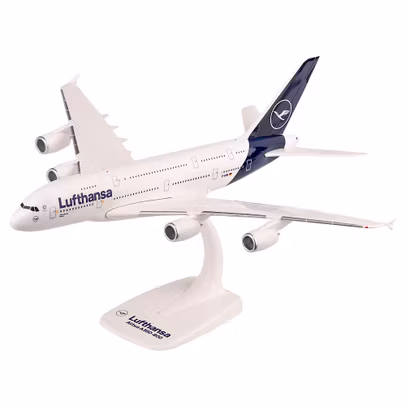 Macheta avion Airbus A380 Lufthansa 1-250 Herpa