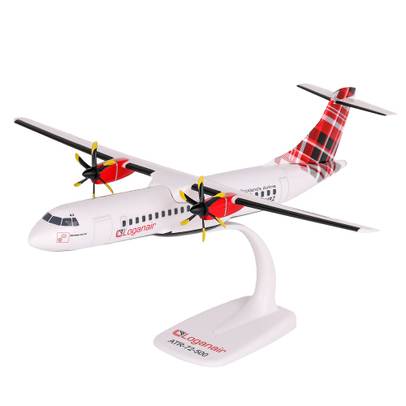 Macheta avion ATR 72-500 Loganair G-LMRZ 1:100 PPC - vedere 3/4 stanga fata