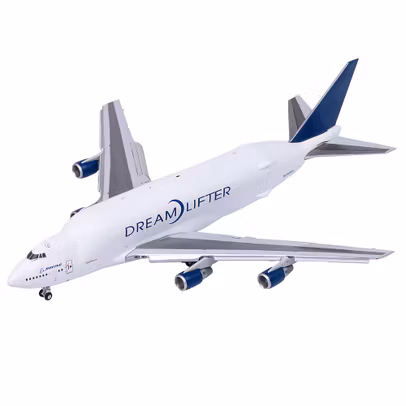 Macheta avion Boeing 747-400LCF Dreamlifter flaps down 1-400