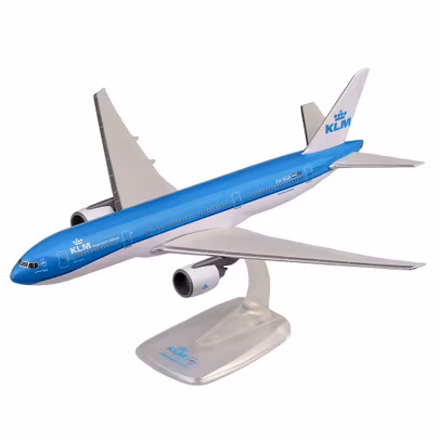Macheta Boeing 777-200 KLM 1:200 PPC - vedere 3/4 stanga fata