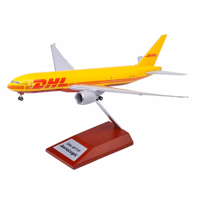Macheta avion Boeing 777-200F DHL Aerologic scara 1-200