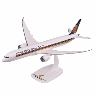 Macheta Boeing 787-10 Dreamliner Singapore Airlines 1:200 PPC - vedere 3/4 stanga fata