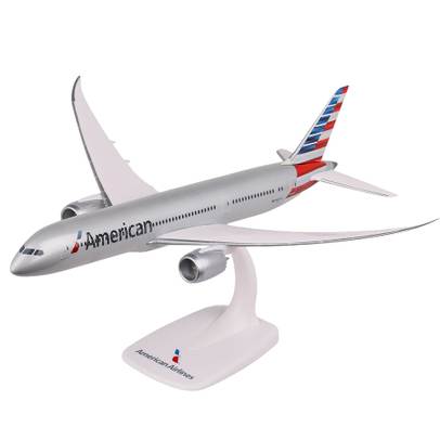 Macheta Avion Boeing 787-9 Dreamliner American Airlines 1:200 PPC - vedere 3/4 stanga fata