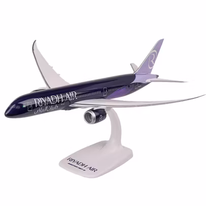 Macheta avion Boeing 787-9 Dreamliner Riyadh Air scara 1:200 PPC