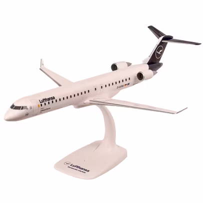 Macheta avion Canadair CRJ900LR D-ACNA Lufthansa CityLine 1:100 PPC - vedere 3/4 stanga fata