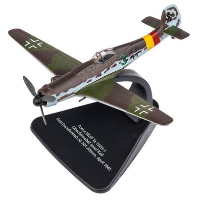 Macheta Avion Focke-Wulf Ta152 Luftwaffe WWII 1:72 Oxford Diecast - vedere 3/4 stanga fata