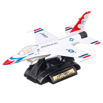 Macheta avion Lockheed Martin F-16 scara 1:72 alb Motor Max