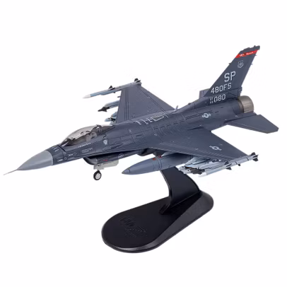 Macheta avion Lockheed Martin F-16C Fighting Falcon 96-0080 Spangdahlem AB 2020 scara 1-72 Hobby Master