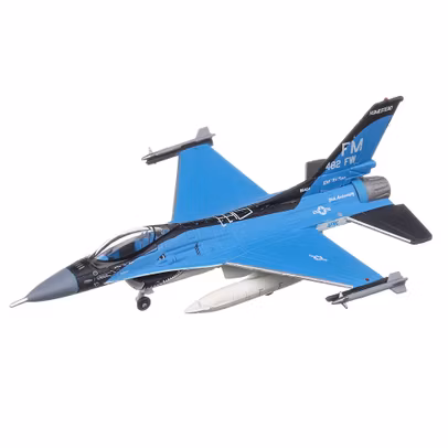 Macheta avion Lockheed Martin F-16C U.S.Air Force scara 1:200 alb cu albastru Herpa