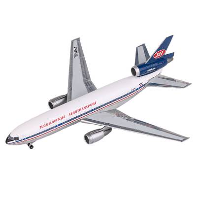 Macheta avion McDonnell Douglas DC-10-30 JAT scara 1-500 Herpa