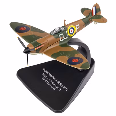 Macheta Avion Supermarine Spitfire MK.I RAF 1:72 Oxford - vedere 3/4 stanga fata