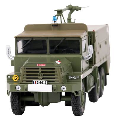 Macheta Berliet GBC 8KT Pompieri Militari 1:43 Verde - vedere din fata