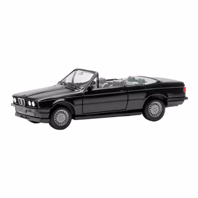 Macheta BMW 3er(E30) Cabrio negru minikit 1-87 Herpa