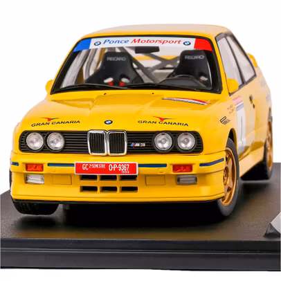Macheta BMW E30 M3 Gr.A Rally Asturias 1992 1:18 Solido - vedere frontala