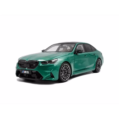 Macheta BMW M5 G90 verde metalizat 1:18 Solido - vedere 3/4 stanga fata