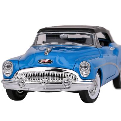 Macheta auto Buick Skylark Convertible 1953,  scara 1:24, albastru, Welly-2