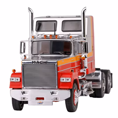 Macheta cap tractor Mack Superliner Magnum 1985 argintiu rosu 1 43 Ixo