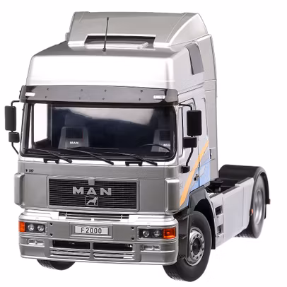 Macheta cap tractor MAN F2000 1994 scara 1:18 argintiu MCG