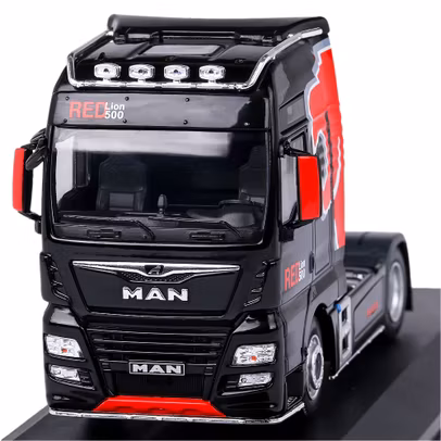 Macheta cap tractor MAN TGX XXL 2018 scara 1:43 negru Ixo