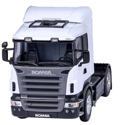 Macheta Scania R470 2009 Alb 1:32 Welly - vedere din fata