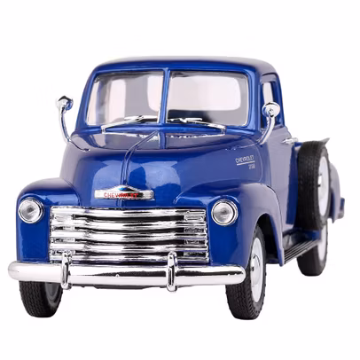 Macheta Chevrolet 3100 Pickup 1953 Albastru 1:24 Welly - vedere din fata