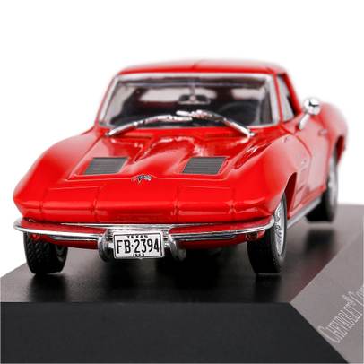 Macheta Auto Chevrolet Corvette Stingray C2 Coupe 1963 Rosu 1:43 - Magazine Models